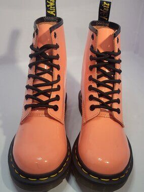 Dr. Martens 30713 Women’s US Size 5 Coral Patent Leather Lace Up Boots